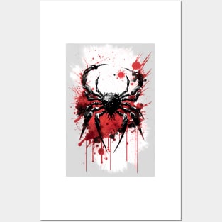 Deep Sea Crab Ink Painting Posters and Art